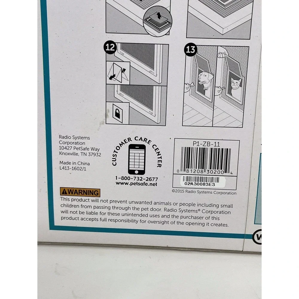 PetSafe Small+ 1-30 Lb Pet Screen Door Flap Opening 8 in x 9 1/4 in NEW